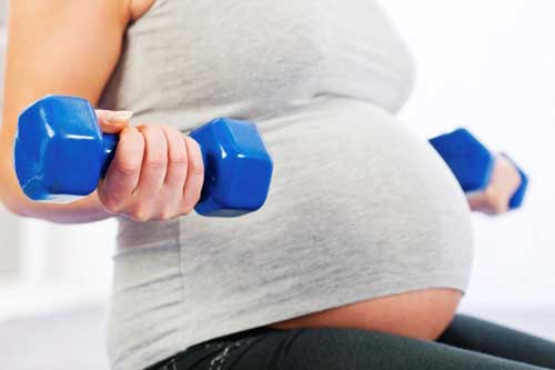 Levantamiento de pesas para embarazadas
