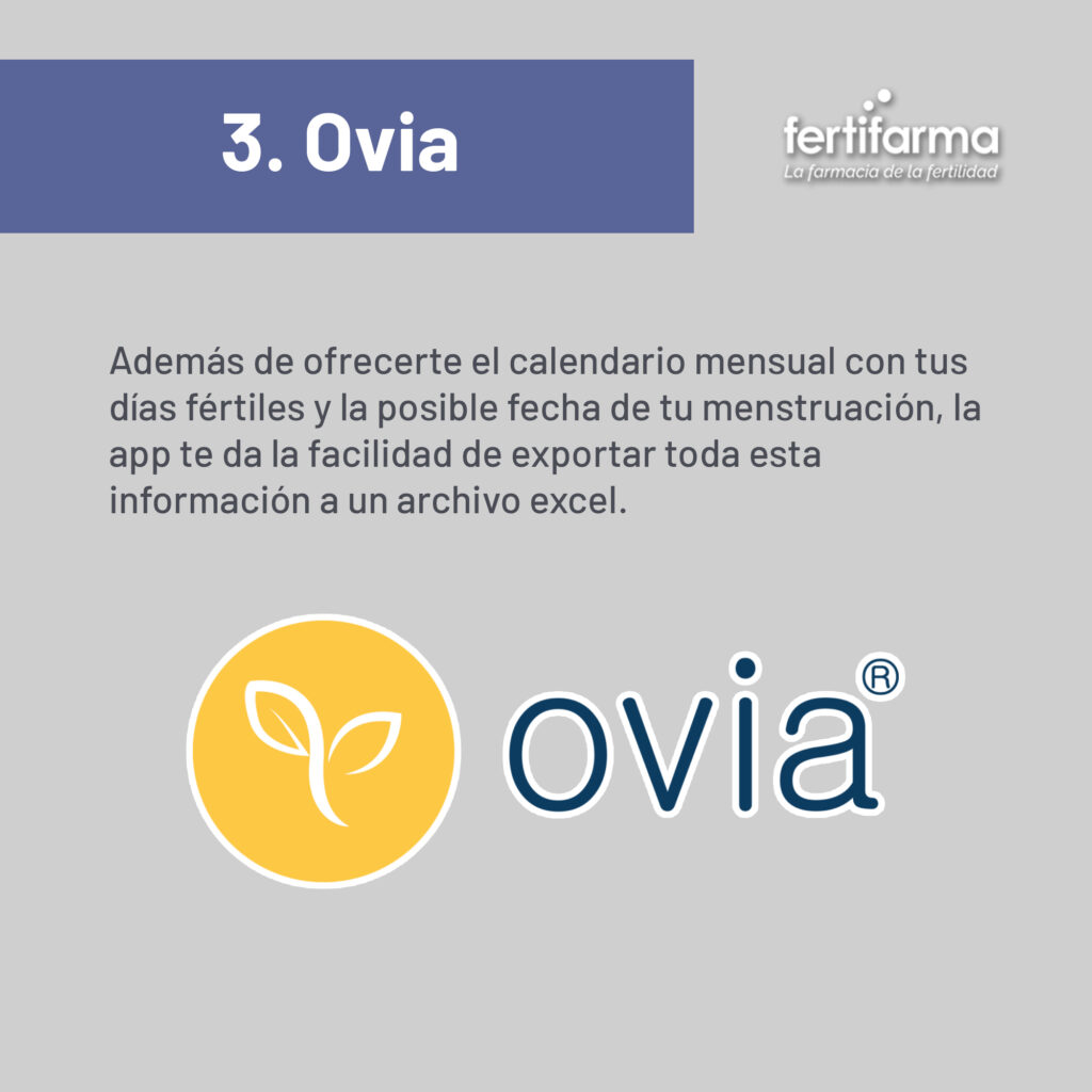 Ovia Fertility. Una de las mejores app de calendario menstrual