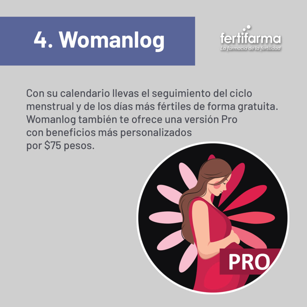 Womanlog. App de calendario menstrual